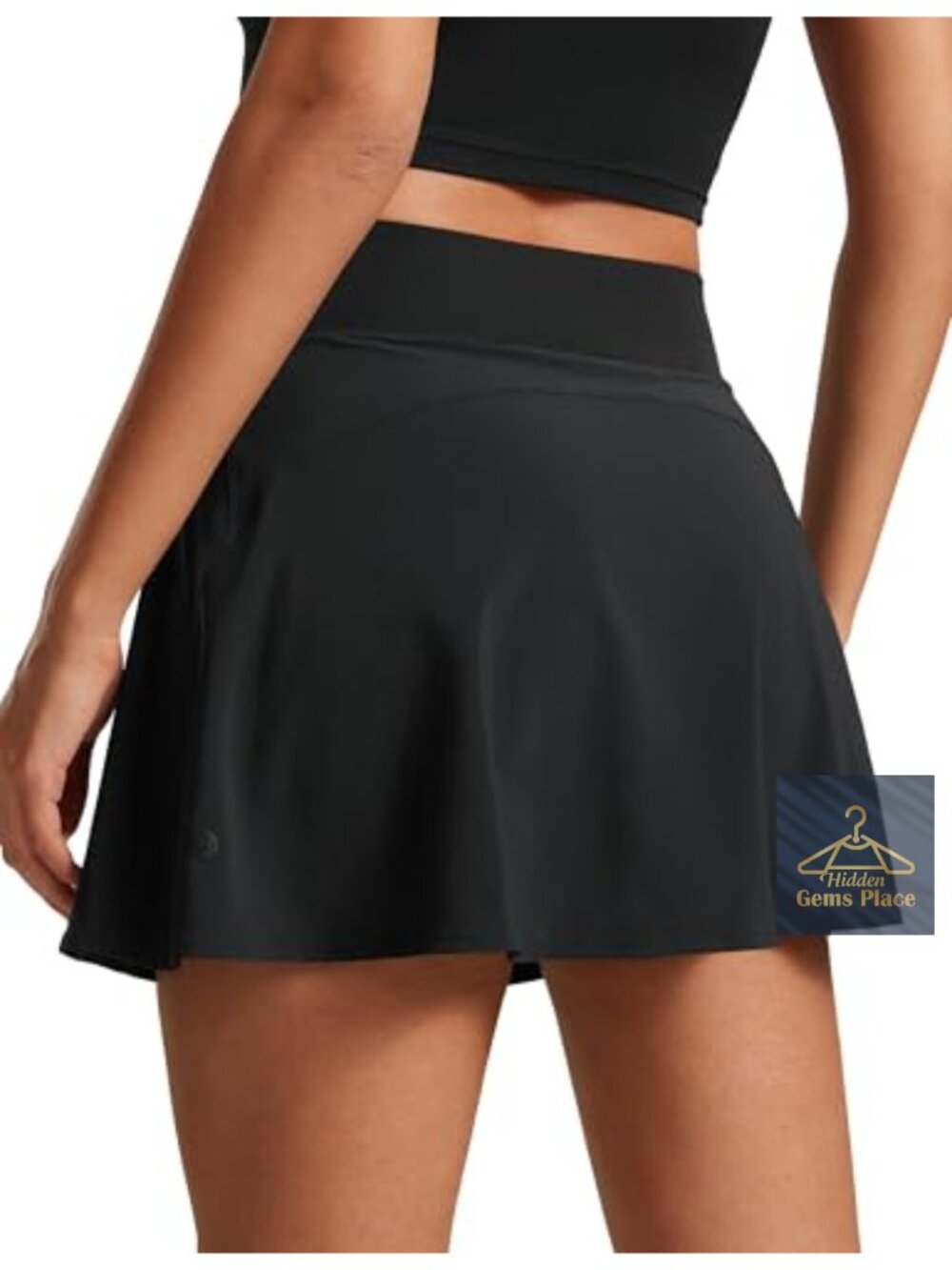 High Waisted Flowy Tennis Skirt A-Line Quick Dry Athletic Golf Skort